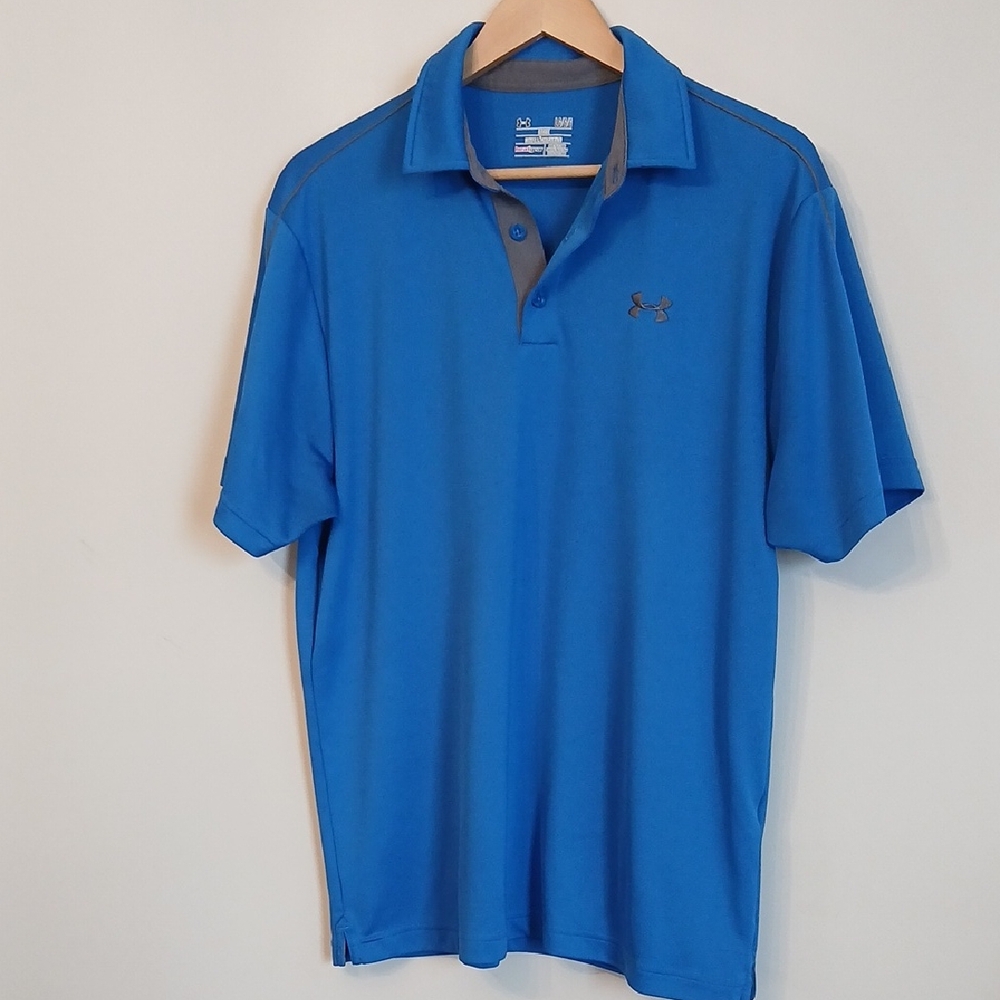 Under Armour Men's Blue Polo